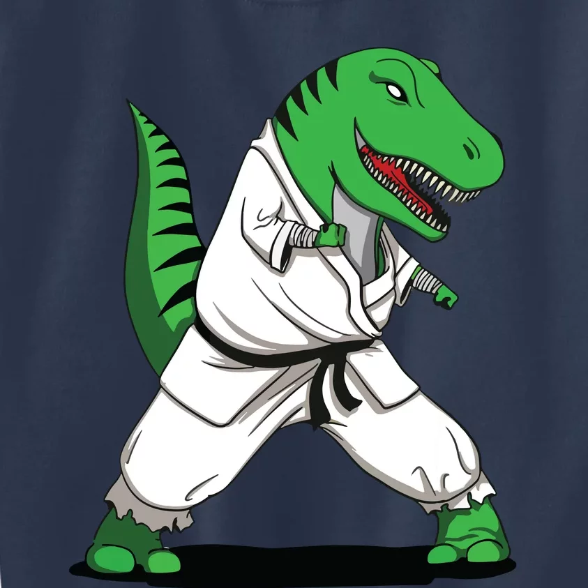 TRex Dinosaur Karate Ninja Martial Arts Funny Kids Sweatshirt