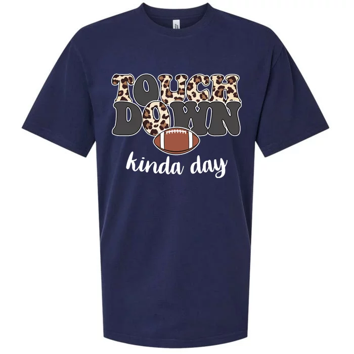 Touch Down Kinda Day Football Lover Sueded Cloud Jersey T-Shirt