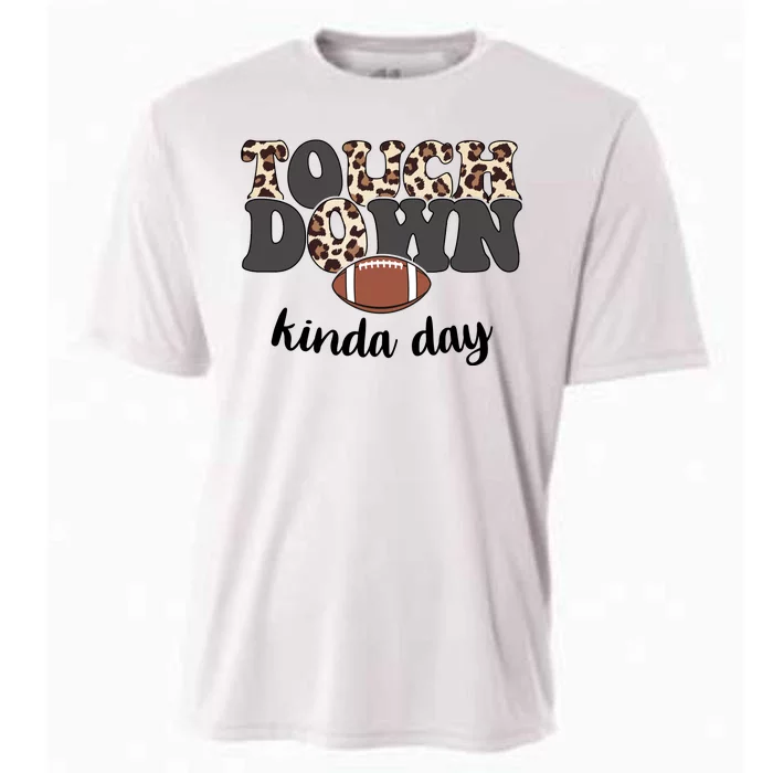 Touch Down Kinda Day Football Lover Cooling Performance Crew T-Shirt