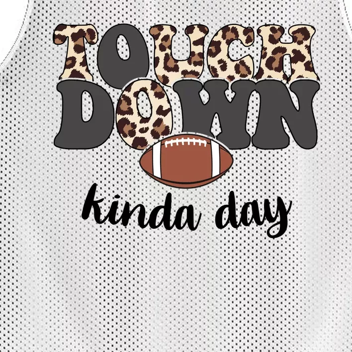 Touch Down Kinda Day Football Lover Mesh Reversible Basketball Jersey Tank