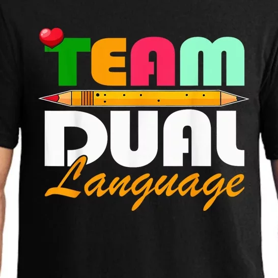 Team Dual Language Teachers Back To School Squad Pajama Set