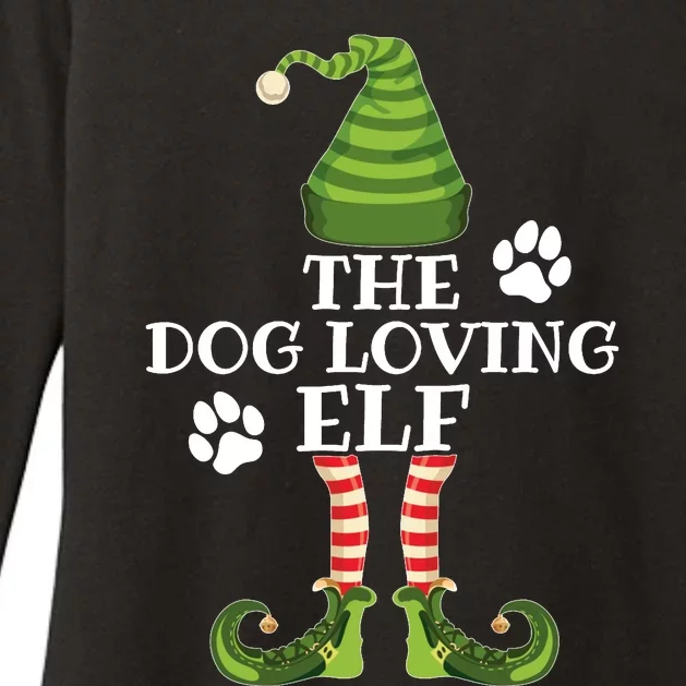 The Dog Loving Elf Family Matching Christmas Dog Owner Womens CVC Long Sleeve Shirt