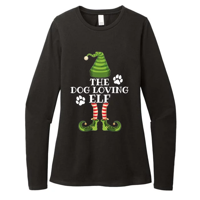 The Dog Loving Elf Family Matching Christmas Dog Owner Womens CVC Long Sleeve Shirt