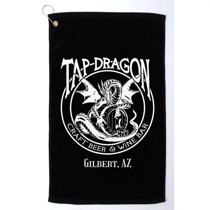 Tap Dragon Logo Front Never Fk With Dragon back Platinum Collection Golf Towel