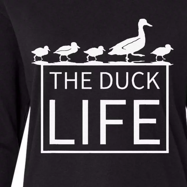 The Duck Life! Womens Cotton Relaxed Long Sleeve T-Shirt