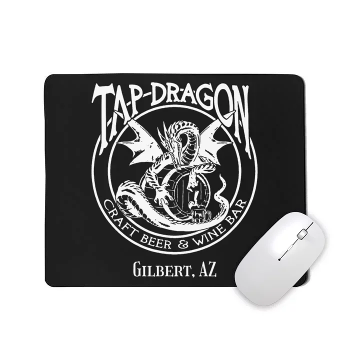 Tap Dragon Logo Front Never Fk With Dragon back Mousepad