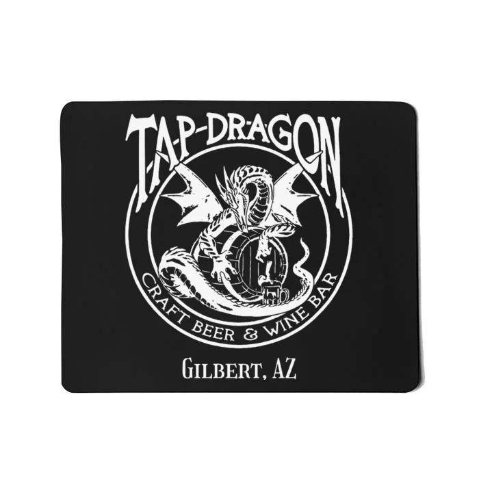 Tap Dragon Logo Front Never Fk With Dragon back Mousepad