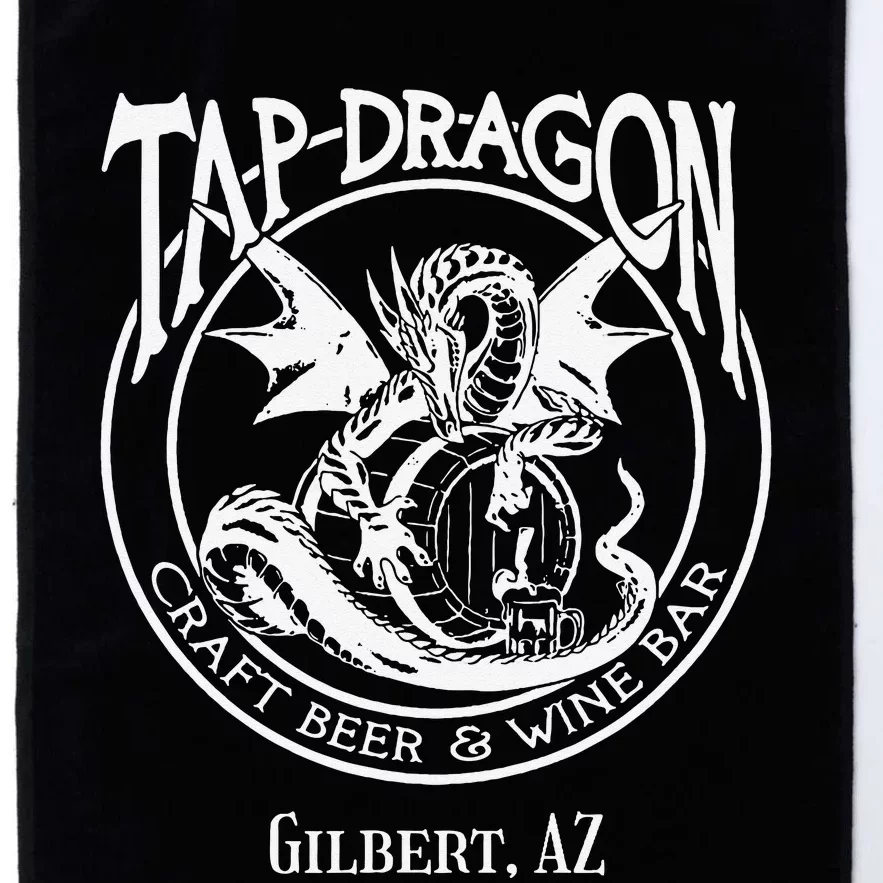 Tap Dragon Logo Front Never Fk With Dragon back Platinum Collection Golf Towel