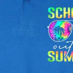 Tie Dye Last Day Of School Schools Out For Summer Teacher Softstyle Adult Sport Polo