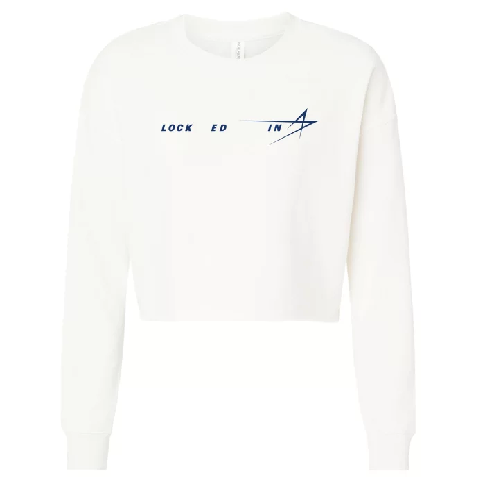 Tweet Davidson Locked In Lockheed Martin Cropped Pullover Crew