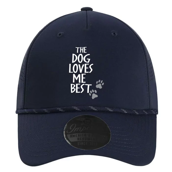 The Dog Loves Me Best Funny Dog Lover Performance The Dyno Cap