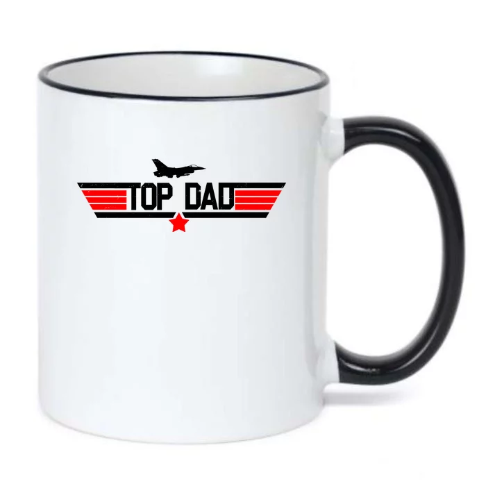 Top Dad Logo Father's Day Black Color Changing Mug