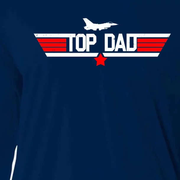 Top Dad Logo Father's Day Cooling Performance Long Sleeve Crew