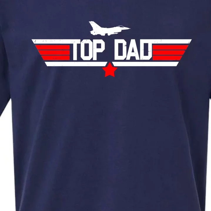 Top Dad Logo Father's Day Sueded Cloud Jersey T-Shirt