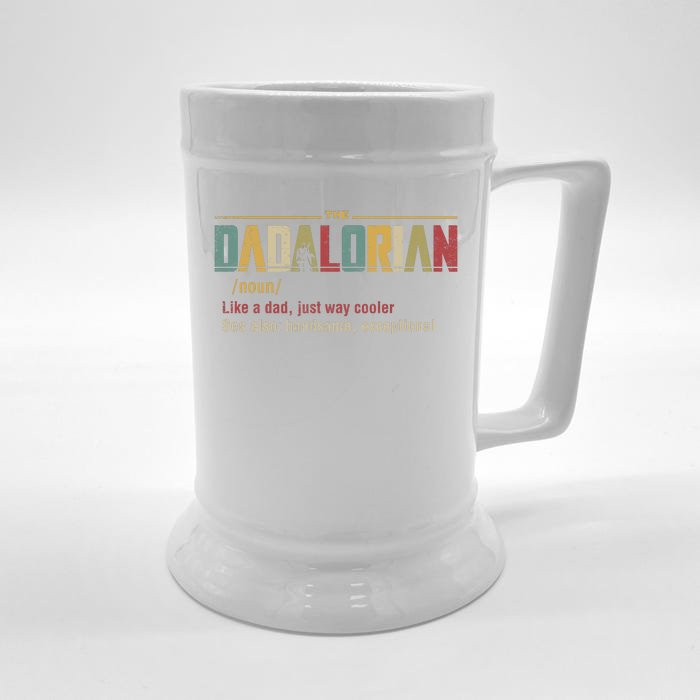 The Dadalorian Like A Dad Funny Defined This Is The Way Front & Back Beer Stein