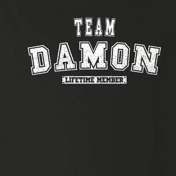 Team Damon Lifetime Member Family Last Name Toddler Long Sleeve Shirt