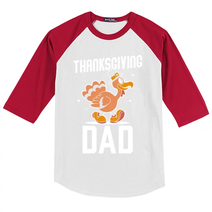 Thanksgiving Dad Lover Cute Family Turkeys Thanksgiving Gift Kids Colorblock Raglan Jersey