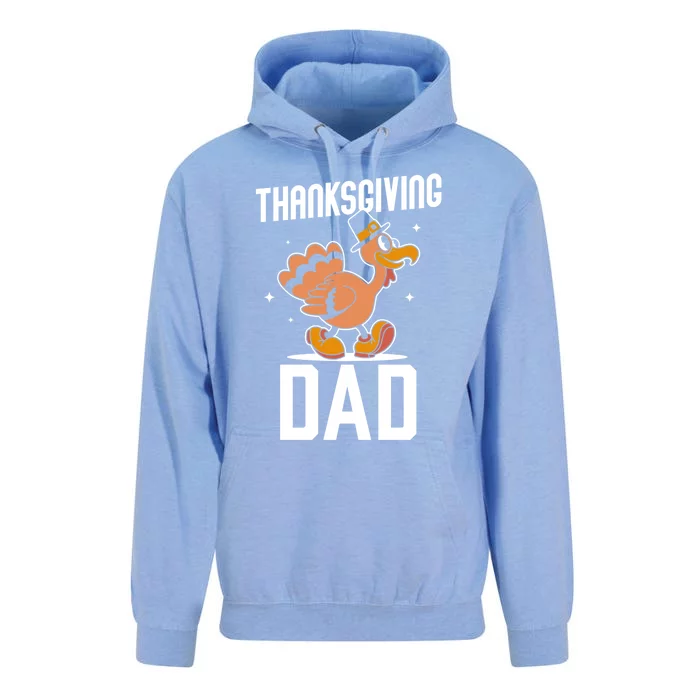 Thanksgiving Dad Lover Cute Family Turkeys Thanksgiving Gift Unisex Surf Hoodie