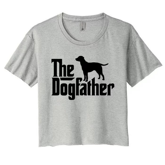 The Dogfather Labrador Funny Dog Owner Women's Crop Top Tee