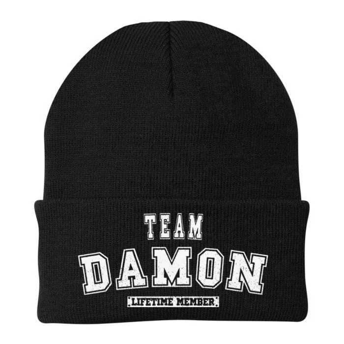 Team DAMON Lifetime Member Family Last Name Knit Cap Winter Beanie