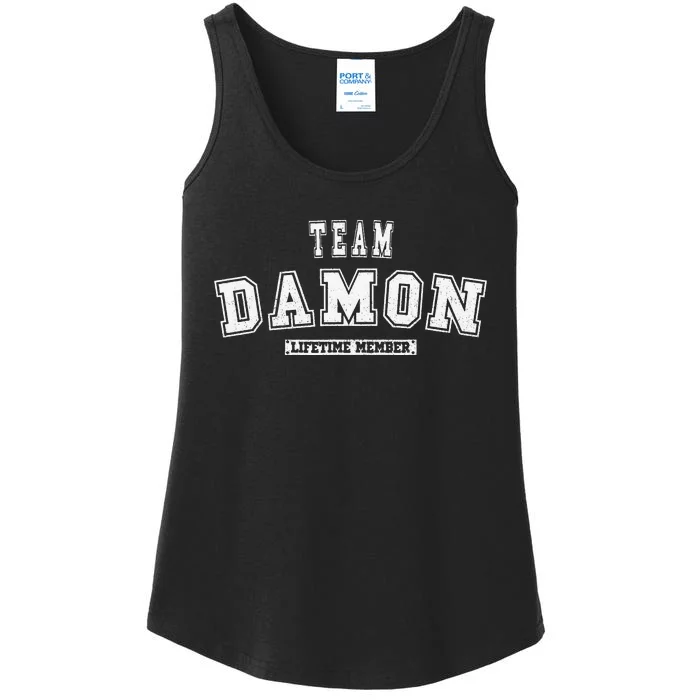 Team DAMON Lifetime Member Family Last Name Ladies Essential Tank