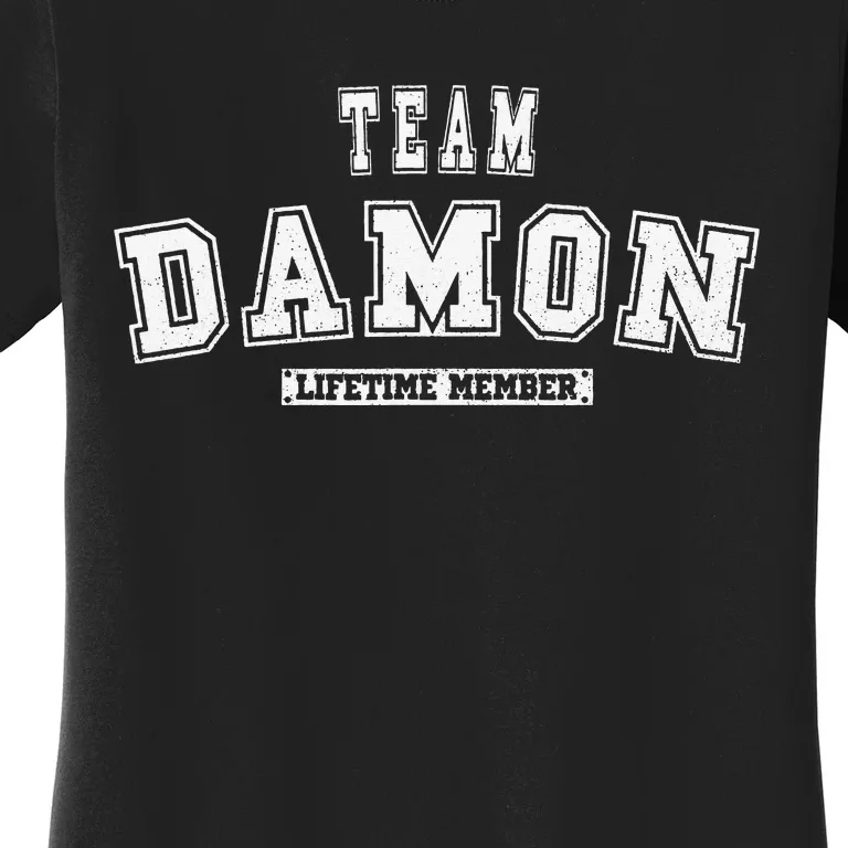 Team DAMON Lifetime Member Family Last Name Women's T-Shirt