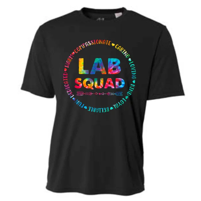 Tie Dye Lab Squad Lab Team Lab Lover Lab Tech Lab Worker Cooling Performance Crew T-Shirt