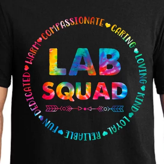 Tie Dye Lab Squad Lab Team Lab Lover Lab Tech Lab Worker Pajama Set