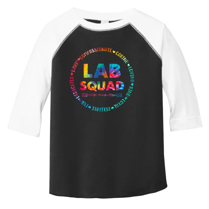 Tie Dye Lab Squad Lab Team Lab Lover Lab Tech Lab Worker Toddler Fine Jersey T-Shirt