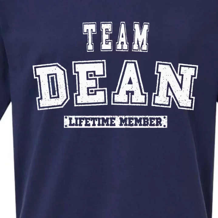 Team Dean Lifetime Member Family Last Name Sueded Cloud Jersey T-Shirt