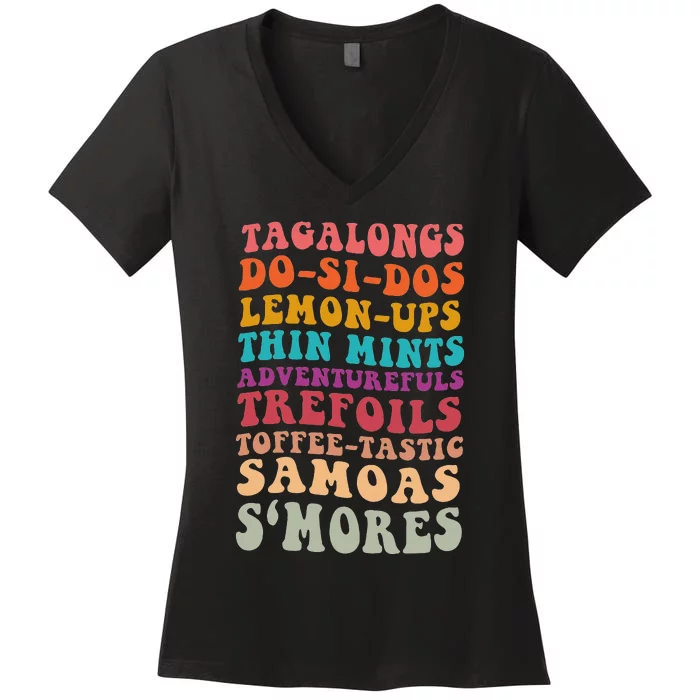 Tagalongs Dosisos Lemonups Scout Troop Scout Leader Women's V-Neck T-Shirt