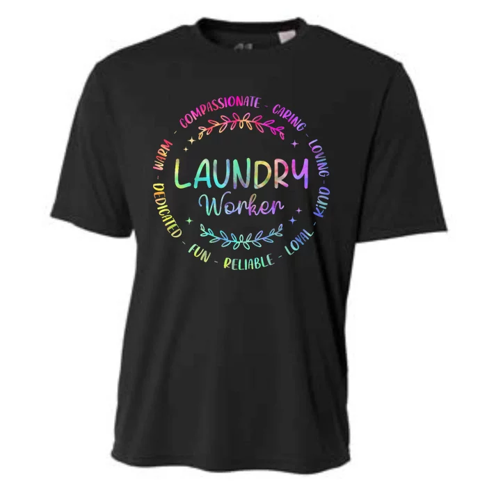 Tie Dye Laundry Worker Appreciation Week Healthcare Cooling Performance Crew T-Shirt