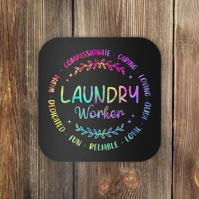 Tie Dye Laundry Worker Appreciation Week Healthcare Coaster