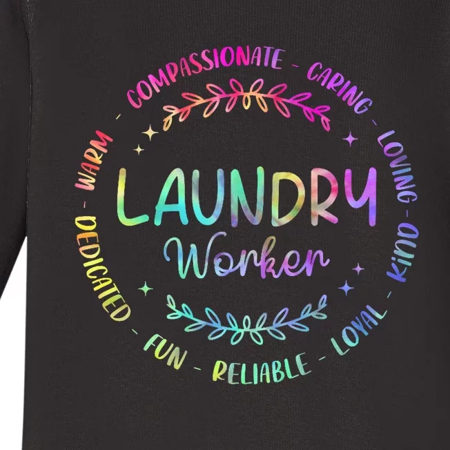 Tie Dye Laundry Worker Appreciation Week Healthcare Baby Long Sleeve Bodysuit