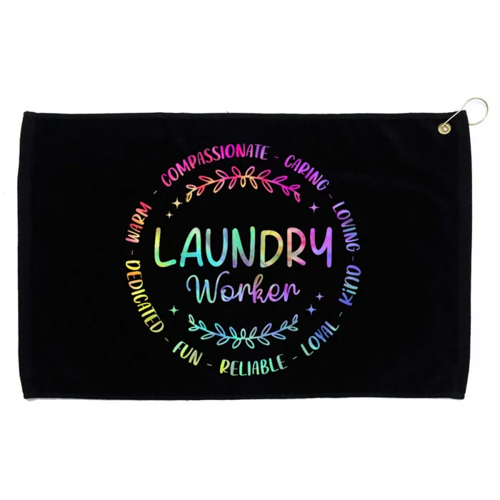 Tie Dye Laundry Worker Appreciation Week Healthcare Grommeted Golf Towel