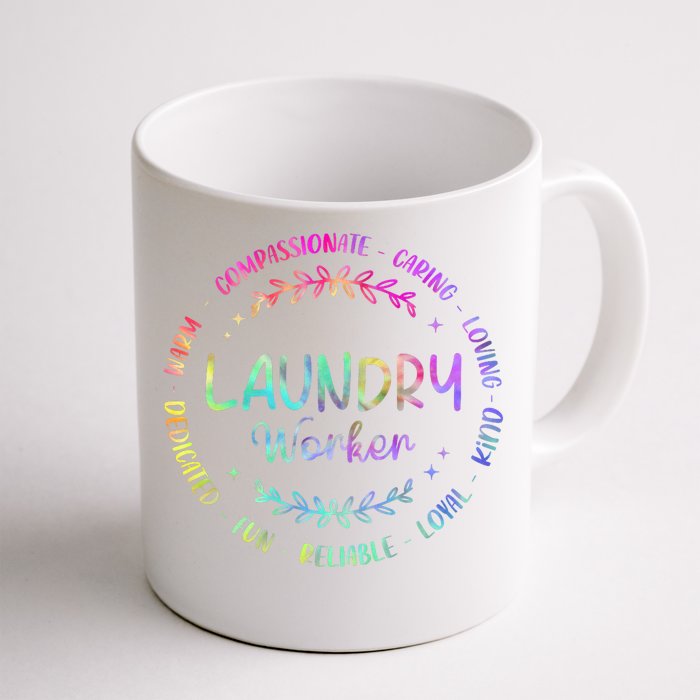 Tie Dye Laundry Worker Appreciation Week Healthcare Front & Back Coffee Mug