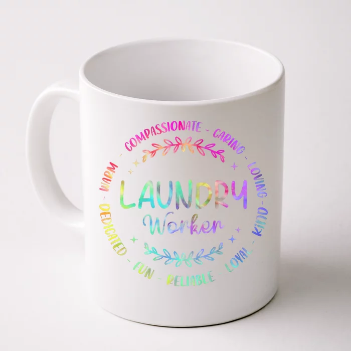 Tie Dye Laundry Worker Appreciation Week Healthcare Front & Back Coffee Mug