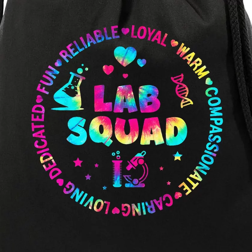 Tie Dye Lab Week Lab Squad Lab Tech Laboratory Assistant Drawstring Bag