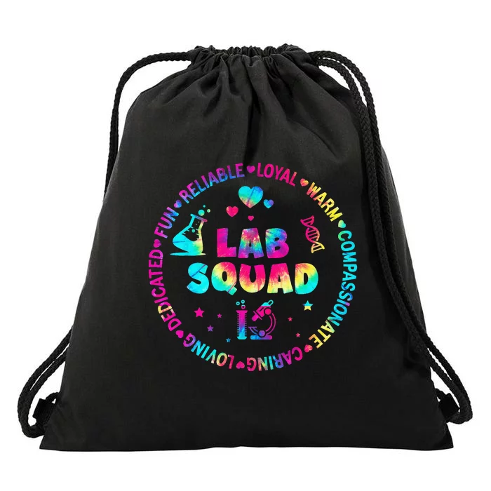 Tie Dye Lab Week Lab Squad Lab Tech Laboratory Assistant Drawstring Bag