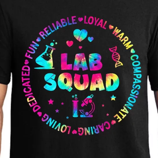 Tie Dye Lab Week Lab Squad Lab Tech Laboratory Assistant Pajama Set