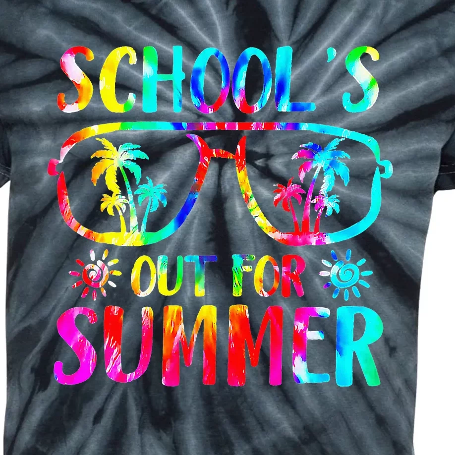 Tie Dye Last Day Of School Schools Out For Summer Teacher Kids Tie-Dye T-Shirt