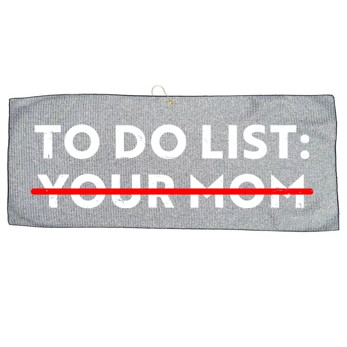 To Do List Your Mom Large Microfiber Waffle Golf Towel