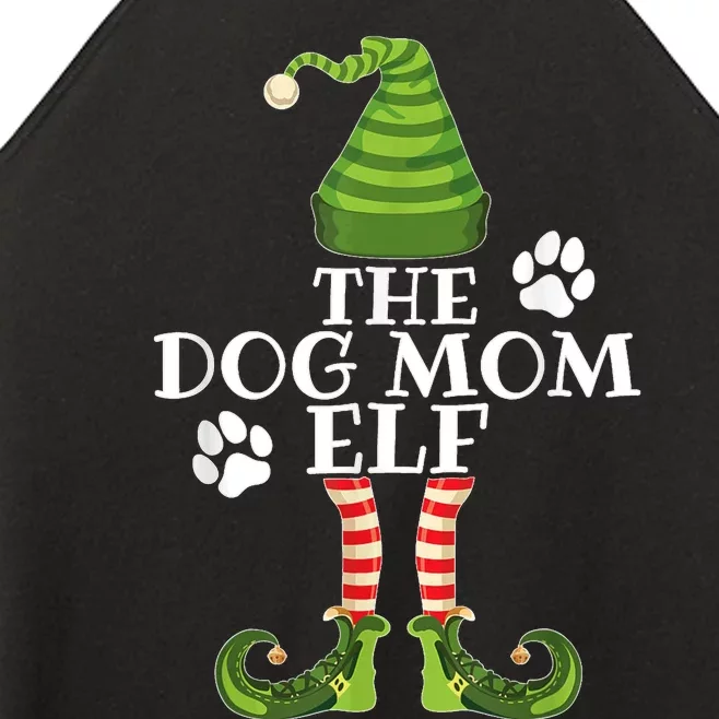 The Dog Mom Elf Family Matching Christmas Dog Owner Women’s Perfect Tri Rocker Tank