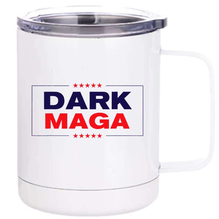 Trump Dark Maga Front & Back 12oz Stainless Steel Tumbler Cup