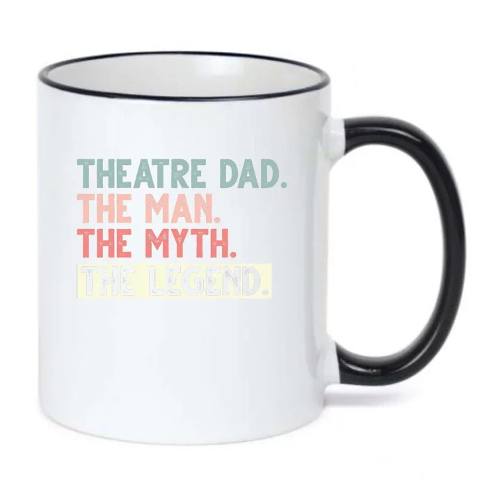 Theatre Dad Man Myth Legend Daddy Father's Day Black Color Changing Mug