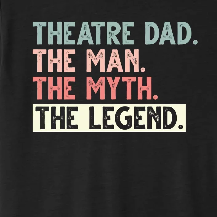 Theatre Dad Man Myth Legend Daddy Father's Day ChromaSoft Performance T-Shirt