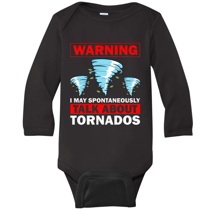 Tornado Designs Meteorology Storm Lovers Baby Long Sleeve Bodysuit