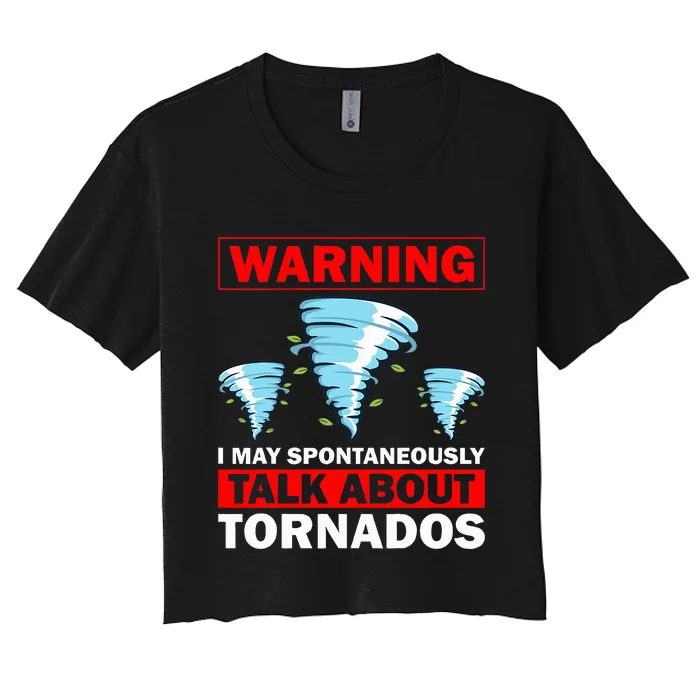 Tornado Designs Meteorology Storm Lovers Women's Crop Top Tee