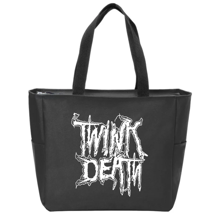 Twink Death Metal Zip Tote Bag