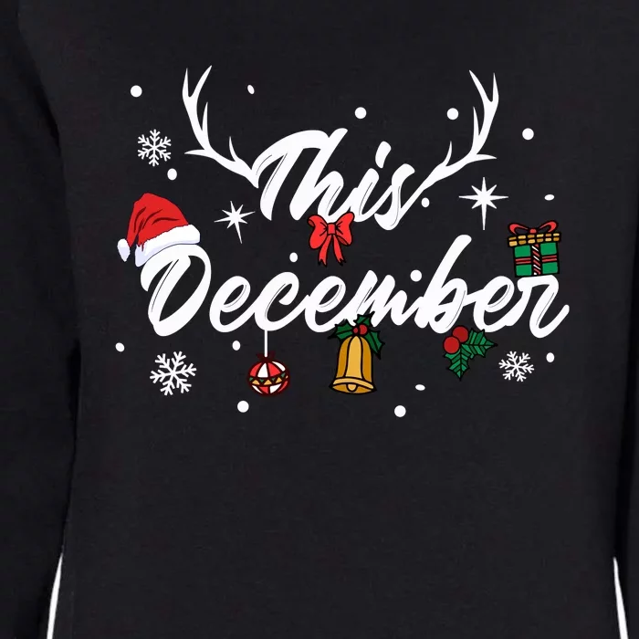 This December | Merry Christmas Womens California Wash Sweatshirt